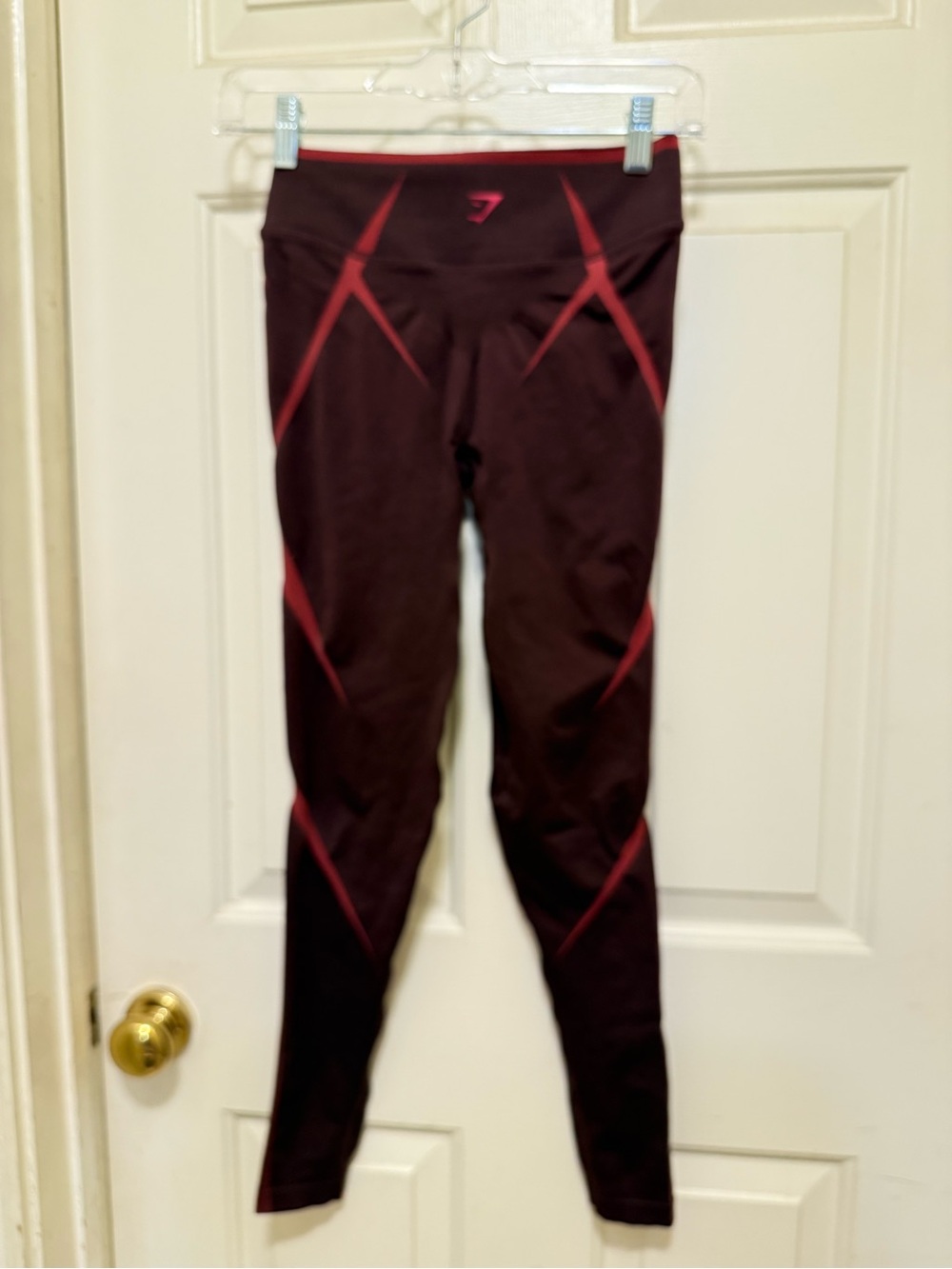 Gymshark Apex Lift Seamless Leggings in a dark burgundy